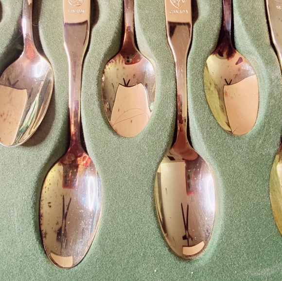 ✔️Canadian gold plated spoon collection Vintage - Picture 6 of 10